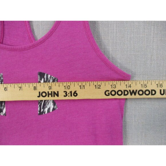 Under Armour Womens XS HeatGear Loose Racerback Tank Top Pink - Picture 4 of 8